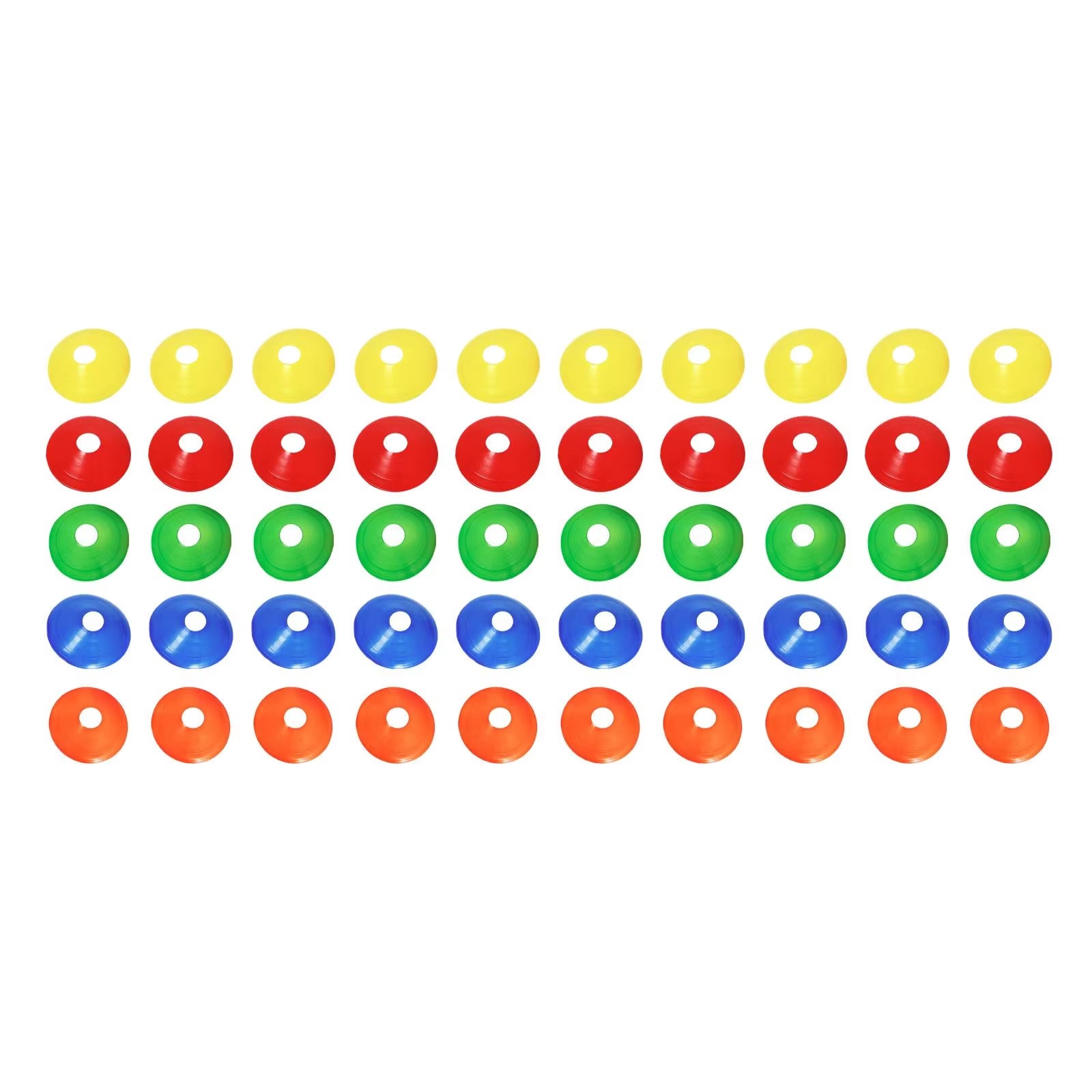 50 Pieces/Set Soccer Cones Flexible Practice Agility Soccer Training for Garden